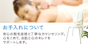 お手入れについて