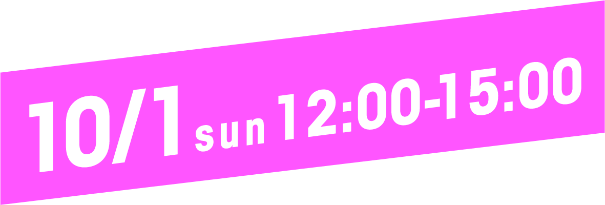 10/1sat 12:00-15:00