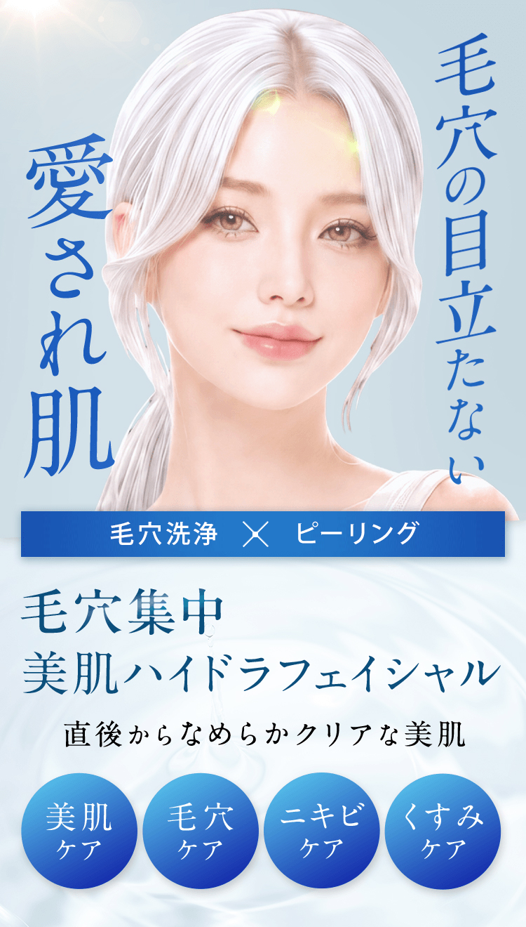 毛穴集中 美肌ハイドラフェイシャル