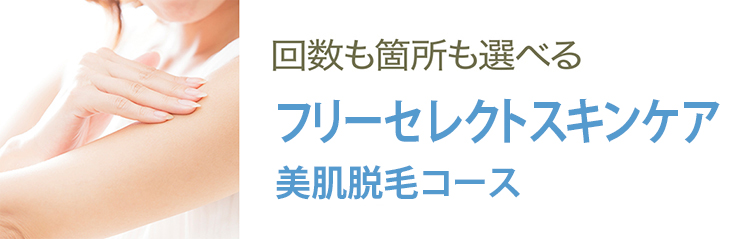 フリーセレクト美容脱毛コース