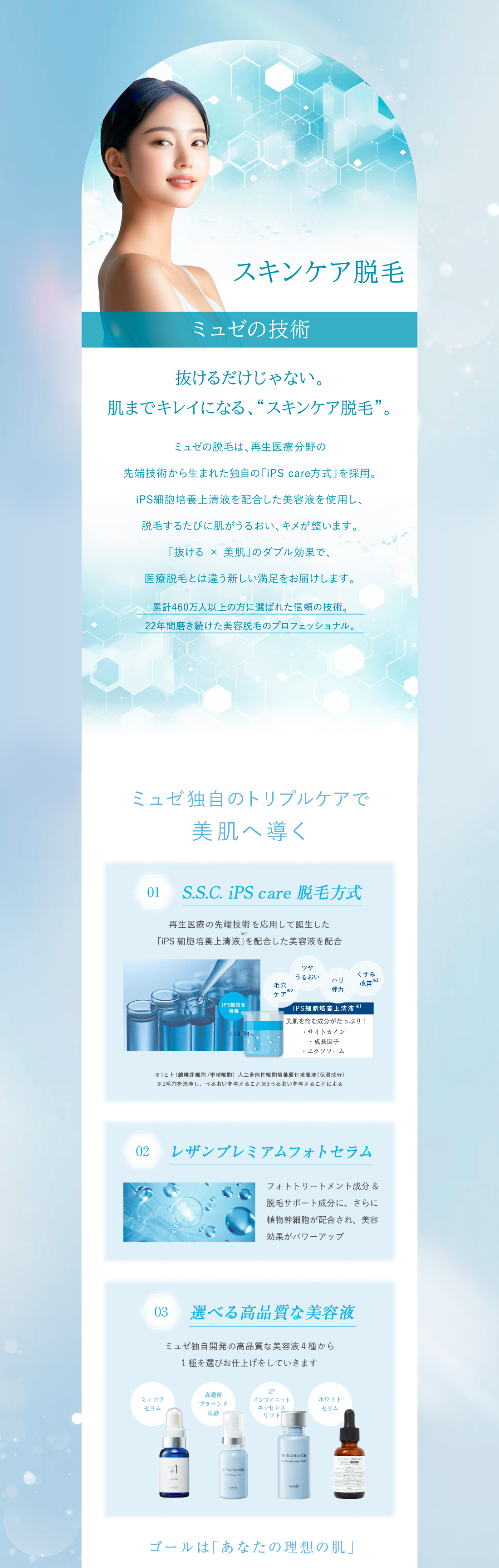 スキンケア脱毛