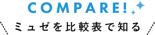 ミュゼを比較表で知る